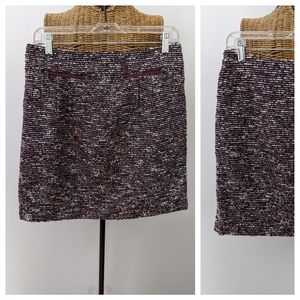 Ann Taylor Loft twead zipper skirt 6P